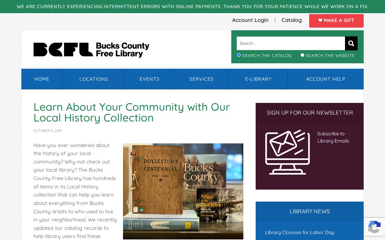 Middletown Township city directory County Free Library local history