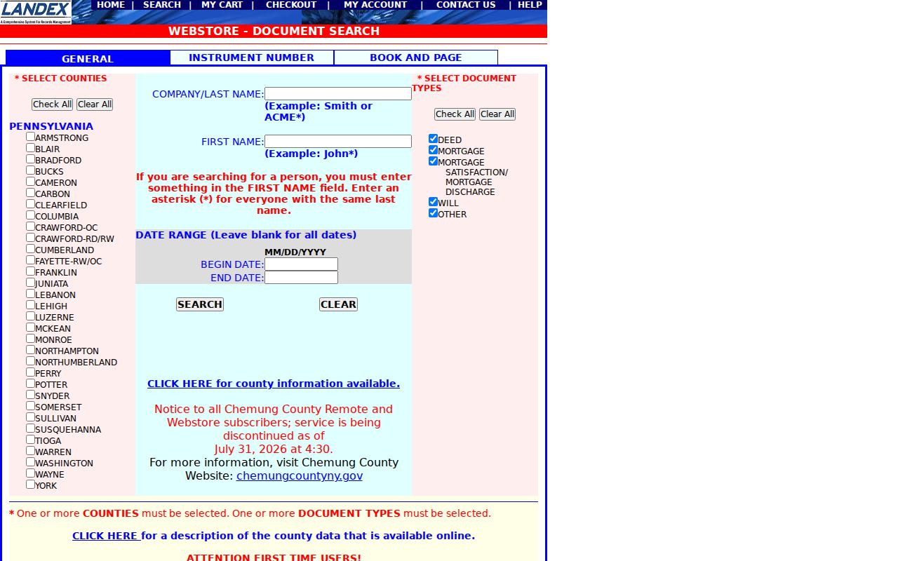 Middletown Township residents directory LANDEX deed index search